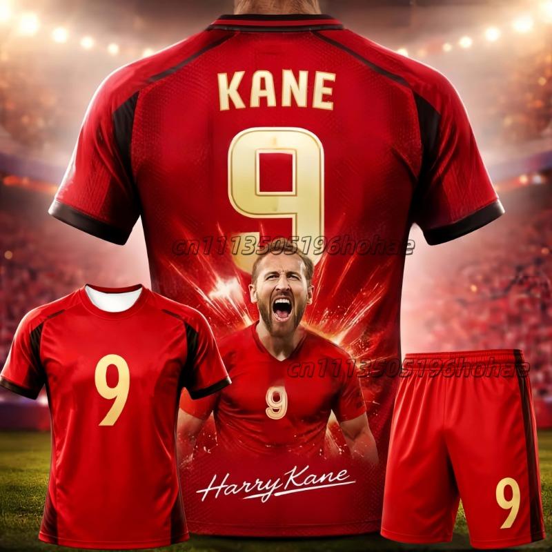2026 Neuer KI Messi # 10 Schnelltrocknender Fußball-Trainingsanzug Eltern-Kind-Outfit Sommer Kinder Erwachsenen T-Shirt Shorts Lockeres Set