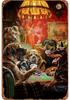 Dog Playing Poker Game Game Poster Tin Sign Cafe Bar Home Wall Art Decoration Retro Metal Tin Sign 8x12 Inch