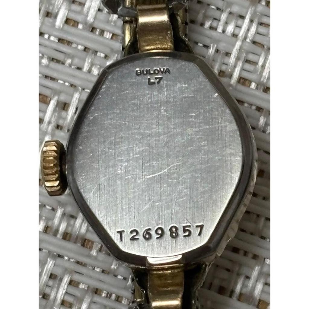 Used [Rare Working] Bulova Mechanical Watch Gold/Silver With Wearing Photos