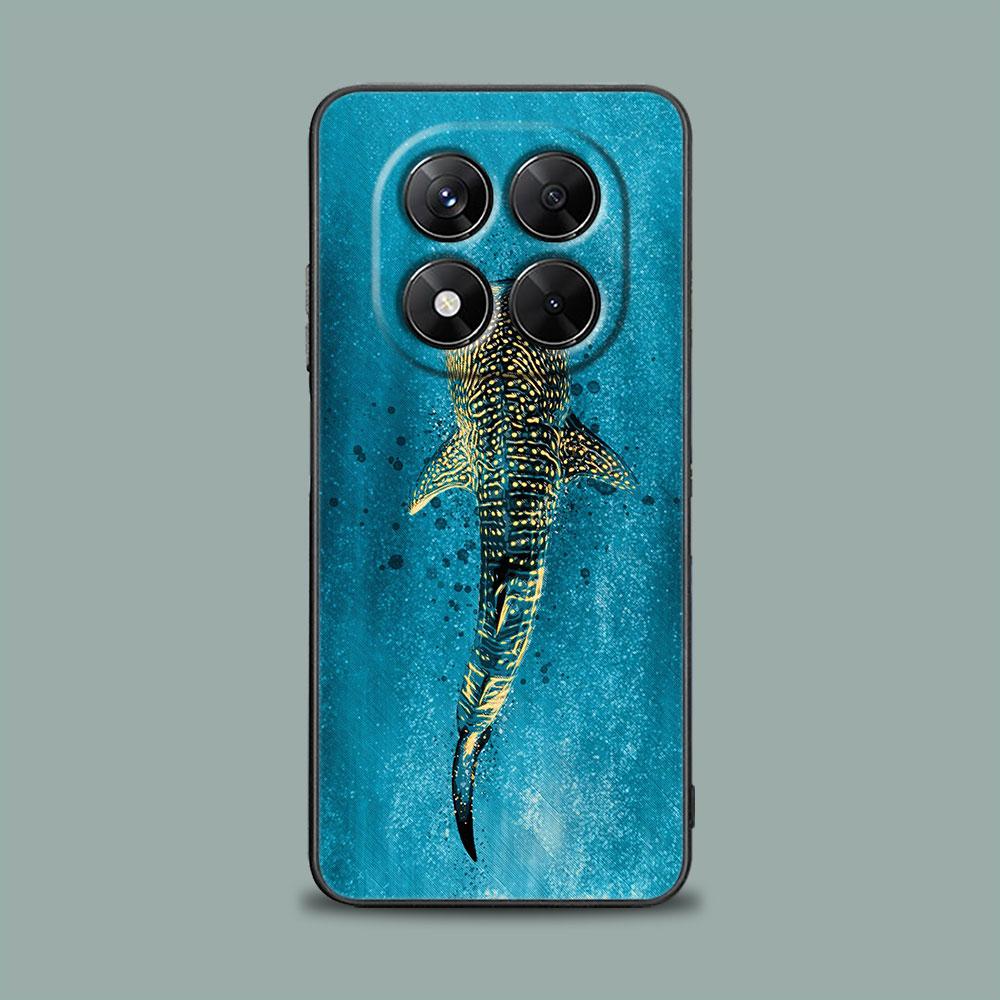 Phone Case for Xiaomi Redmi 15C 14C 12C 13C Redmi Note 15 14 13 12 11 10 Pro Plus 5G 12S Soft Cover Ocean Whale Shark Swimming