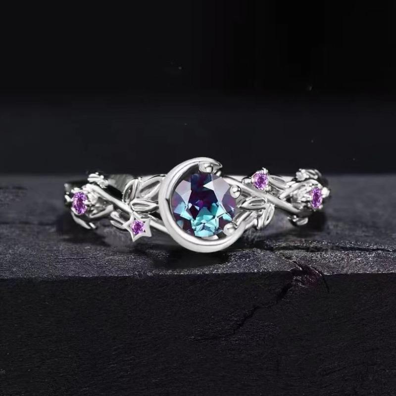 

A new Korean-style micro-set fashionable and simple zircon ring for women 10