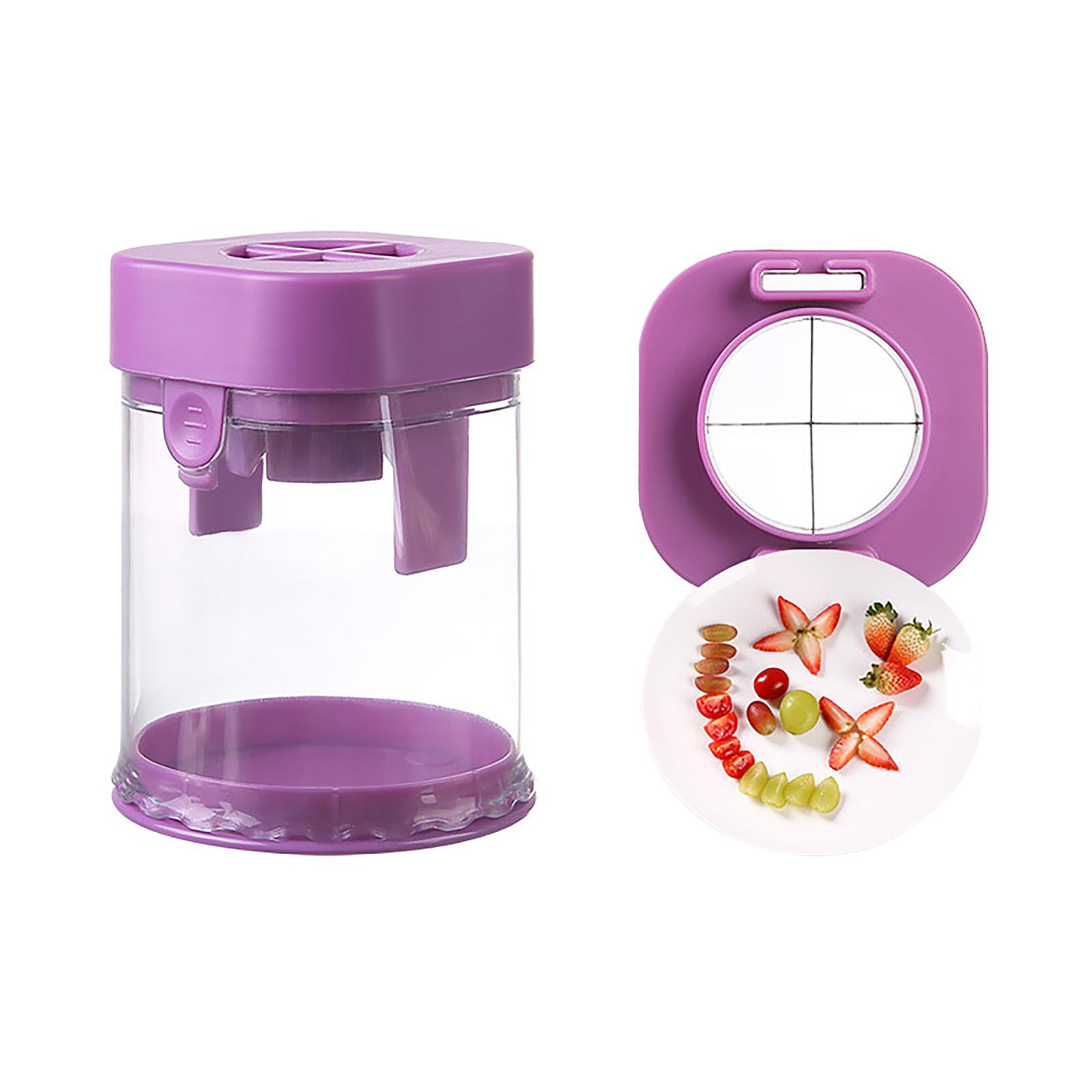 

Manual Divider with Stainless and Transparent Container for Even Sectioning of Soft and Vegetables Kitchen Tool One Size фиолетовый