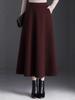 2025 Winter High-Waisted Pleated A-Line Skirt - Flowy, Slimming, and Fashionable