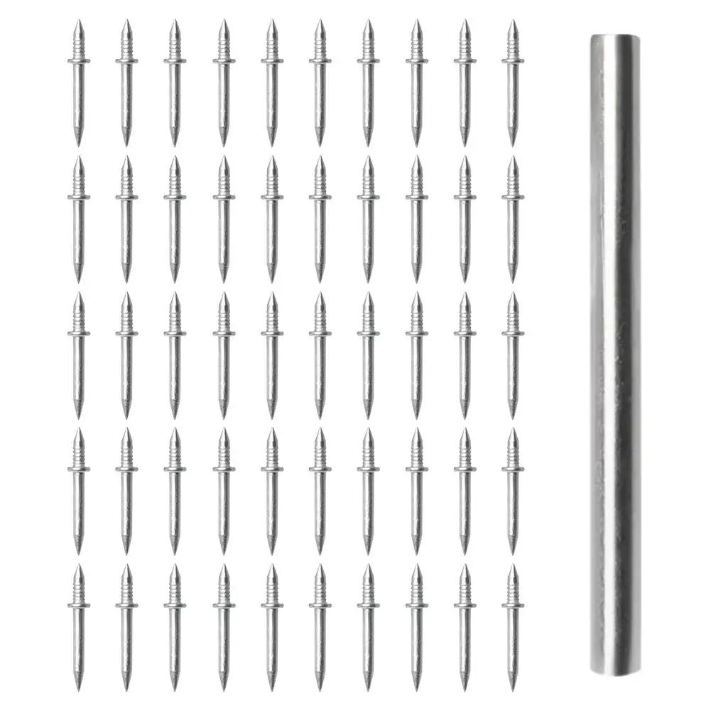 

50/100PCS Double-Headed Skirting Thread Seamless Nail Sleeve Metal Non Skirting Manual Tool Thread Tape Nail Special Markin E3G3