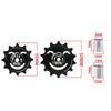 12/14T Bicycle Rear Derailleur Bearing Smile Face Bicycle Steel Pulley Bearing  Road Bike