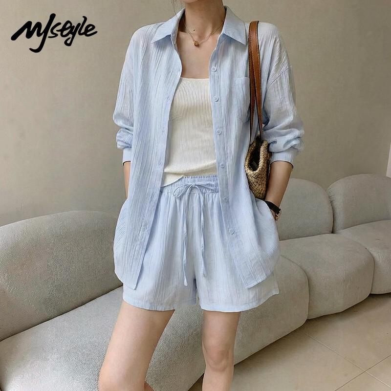 

MJ STYLE+ Модный однотонный комплект M