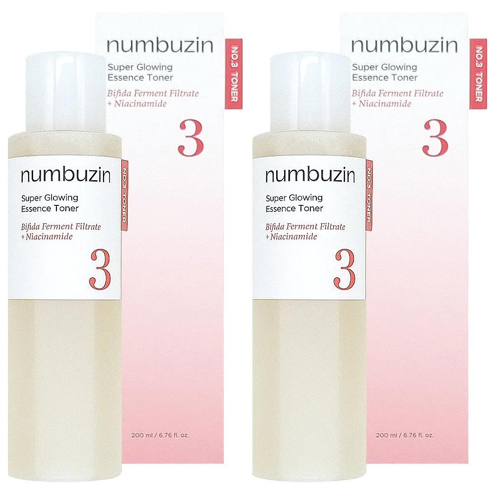 No. 3 Radiant Skin Essence Toner 200ml 1+1 Toner that cares for enlarged pores