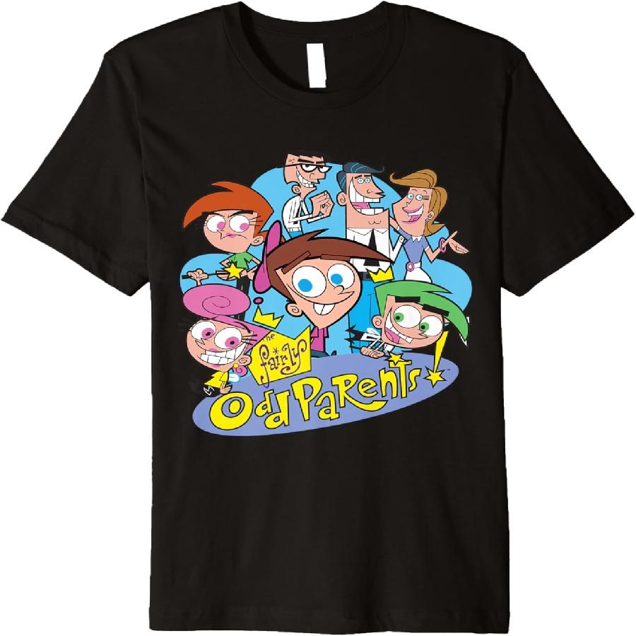 Nickelodeon The Fairly Oddparents Cast Premium T-Shirt XXXXXL чёрный