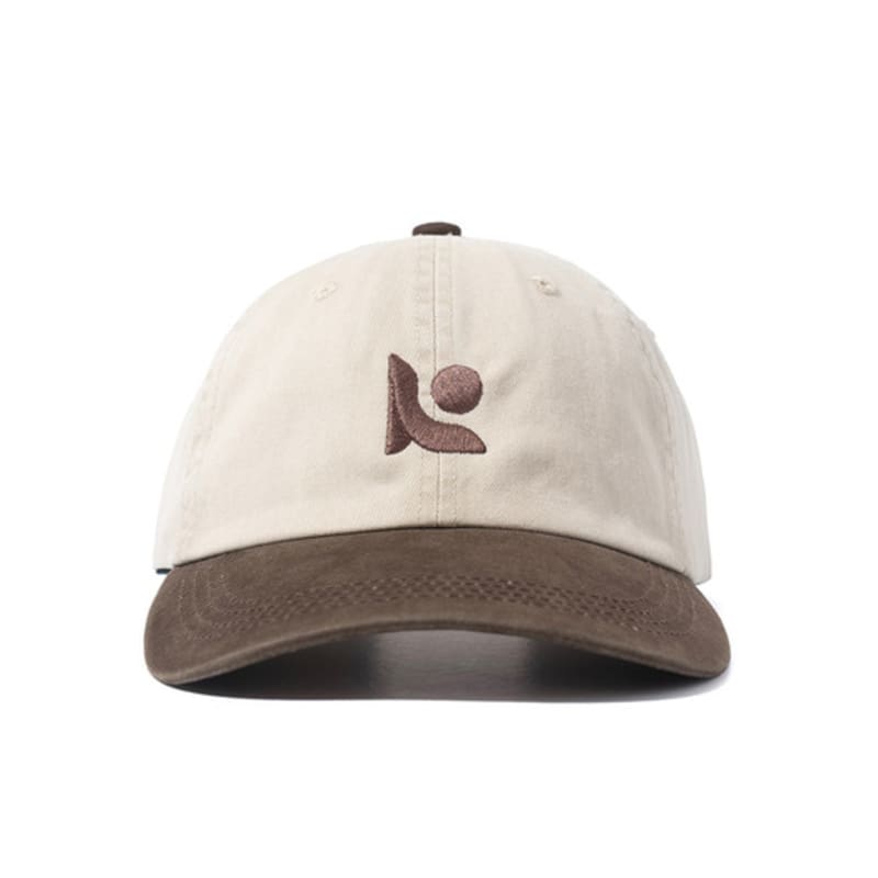 ROIDESROIS Embroidered Symbol Logo Two-Tone Ball Cap (Brown)