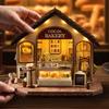 CRESYMME Dollhouse Miniature Kit, Wooden 3D Puzzle, DIY Handmade for Adults (Yuttari Bakery)