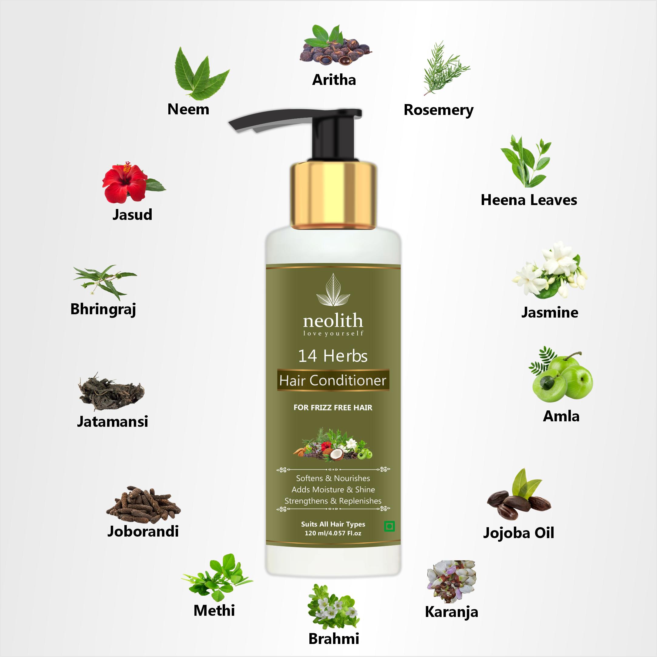 

Кондиционер Neolith 14 Herbs | Смягчает, Питает, Укрепляет, Восстанавливает, Увлажняет волосы, Уменьшает пушистость | Без кремния, без парабенов | 120 мл 120 ml белый