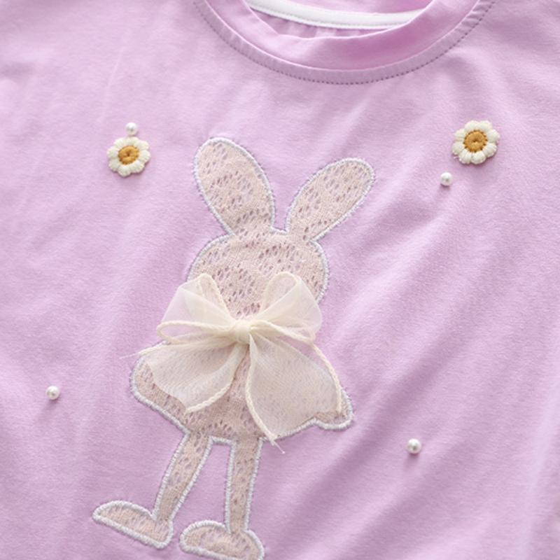 Girls Summer Suit Infants Short Sleeve Tshirt + Denim Shorts 2 Piece Set Fashion Children Clothing for 1-5 Years Old