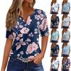 Women's Blouse Fashionable And Casual Short-Sleeved Printed T-shirt Top