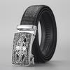 Belt Men'S Business High-End Leather Alligator Pattern Automatic Buckle Belt Embossing