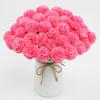 6 Pcs Artificial Hydrangea Flower Faux Chrysanthemum Ball Flower Fake Long Stem Hydrangea Bridal Bouquet for Home Office Wedding Decor