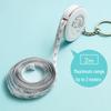 Mini bandă de măsurare portabilă de 2 m: Riglă drăguță și moale pentru măsurarea bustului, șoldurilor și taliei