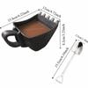 Durable 330ml Capacity Excavator Model Coffee Mug ABS Black Excavator Bucket Coffee Mug Coffee Mug with Spoon Home Use