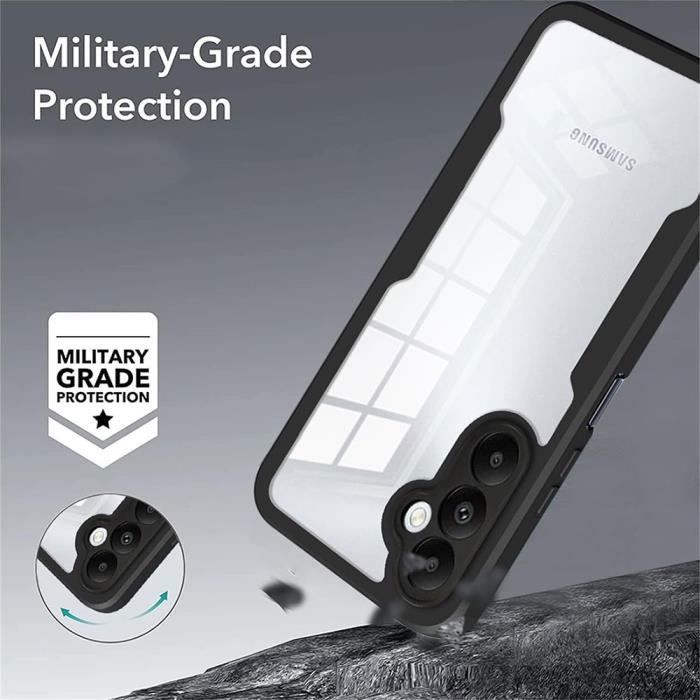 Coque - BOOLING - pour Samsung Galaxy A05s - Bordure Renforcée - Protection 360° - Noir