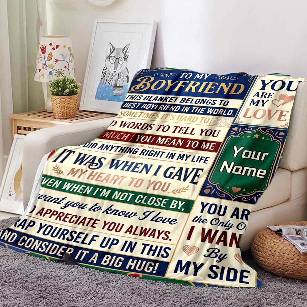 Love And Appreciation Blanket Personalized Name Blankets Soft And Comfortable Against The Skin Naps And The Office A Wonderful Gift For Friends Family