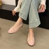 Fashion Grandma Shoes Soft Female Footwear 2025 Fashion Women's All-Match New Boat Dress Modis Golden Retro Summer Flat Boat Shoe All-Ma