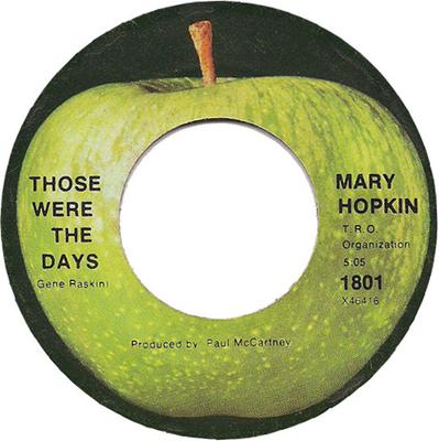 7-inch Plaat MARY HOPKIN Those Were The Days 1801 Apple Records 1968 VS Rock Gebruikt
