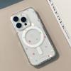 Color wave dot magnetic suction large hole, suitable for Apple 17pro mobile phone case 16plus15 transparent 14 female 13pro