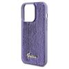 Guess Guhcp14Lpsfdgsu Iphone 14 Pro 6.1 Fioletowy/Purple Twarde Etui Metalowy Napis Z Cekinami