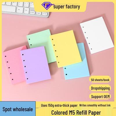 M5 Mini Pastel A8 Planner Inserts: Five-Hole Loose-Leaf Refill Pages.
