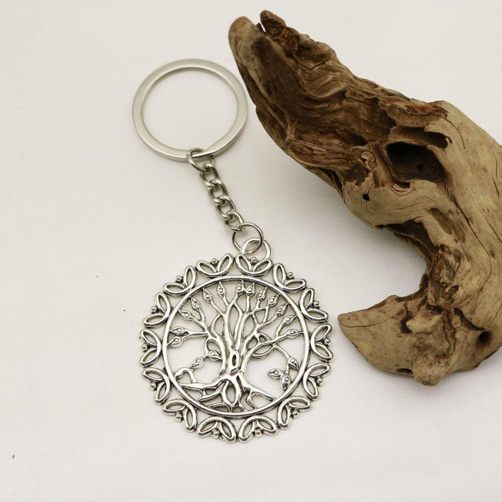 Tree of Life Round Keychain Pendant - Best Seller