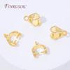 18K Gold Plated Pendants Pinch Clip Bail Clasp,Pendant Bail Connnector For Jewelry Making Supplies,DIY Necklace Accessorie