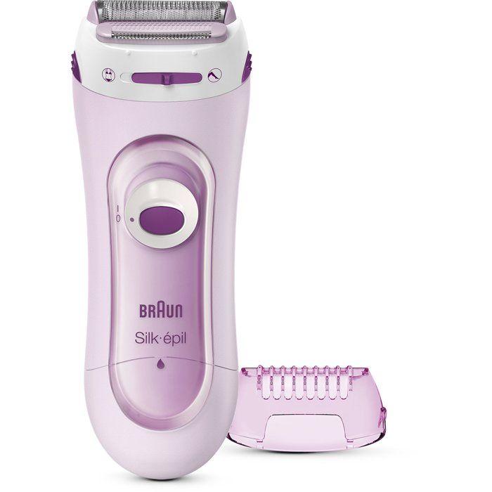 Rasoir électrique femme - BRAUN - LS5100 - Sans fil - Tête arrondie - Zones sensibles rose