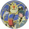 Mobile Suit Z Gundam Kamille & Z Gundam Engraved Metal Art Sticker