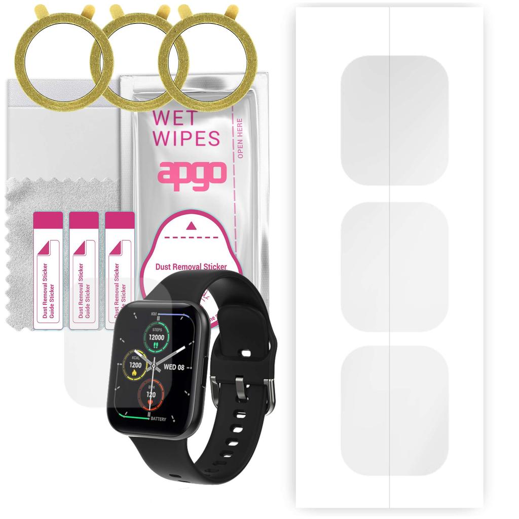 3x apgo Hydrogel Screen Protector pro Colmi P8 SE Plus, hydrogelová fólie, s polohovací vrstvou snadná instalace