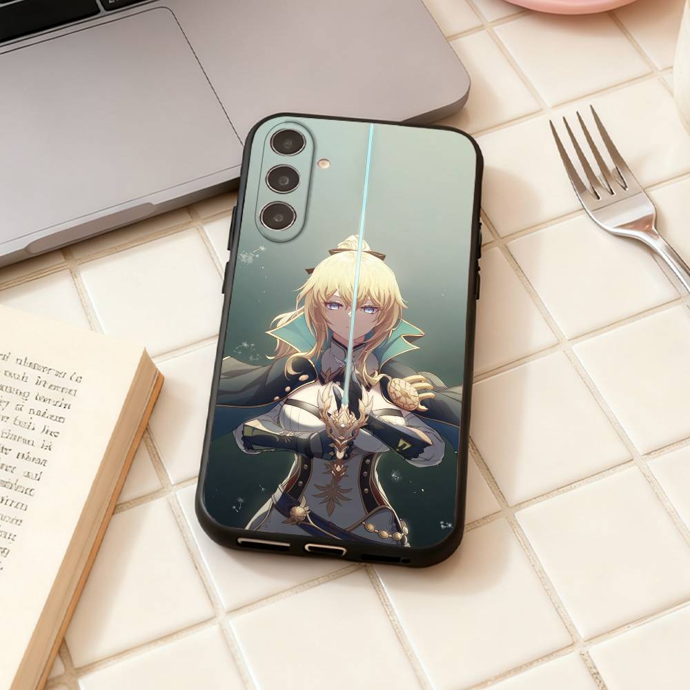 

Jean G-Gunnhildr phone Case For Samsung Galaxy A73,A72,A71,A70,A53,A52,A51,Others Soft Black Shell Samsung a72