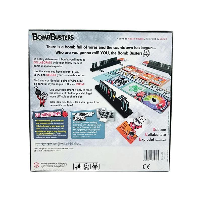 Bombbusters Gioco di Carte Divertente Strategia Cooperativa per la Serata Giochi in Famiglia Ottimo per Bambini e Adulti bianco