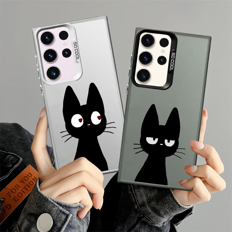 Cute Lucky Cat Case for Samsung Galaxy S25 S20 FE S22 Ultra S24 FE S25Edge S23 S21 Note 20 Ultra Phone Cover