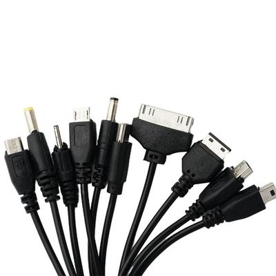 10 In 1 Portable USB Charger Cable /3.5mm/ USB Date Multi Charging Cable USB / For Smartp U7X1