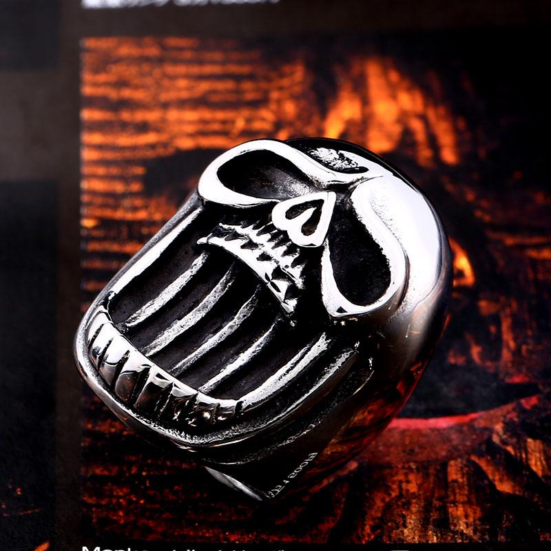 Beier new store 316L Stainless Steel Skull Men's Ring Unique Design Cool Opener Party joy Taste High Quality Jewelry LLBR8-658R