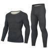Gepolstertes und verdicktes Thermounterwäsche-Set für Herren, wärmendes Hemd, große Größe, Winter- und Herbstkleidung und Hosen-Set