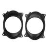 2pcs 6.5inch Black Door Speaker Adapter Spacer Rings with 2 Wire Harness Replacement for Corolla Levin 6X9