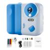HD 1080P Kids Mini Instant Print Camera 2.4 IPS Screen Instant Photo Printing Camera Video Camera  for Girls Boys Aged 3-12