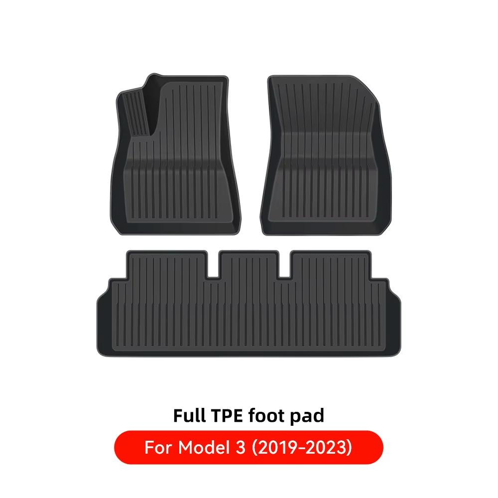 YZ Trunk Mat For Tesla Model 3/Y Highland Juniper Floor Mat 2021-2025 Luggage Mat TPE Waterproof Anti-Slip Set Floor Liner Mat