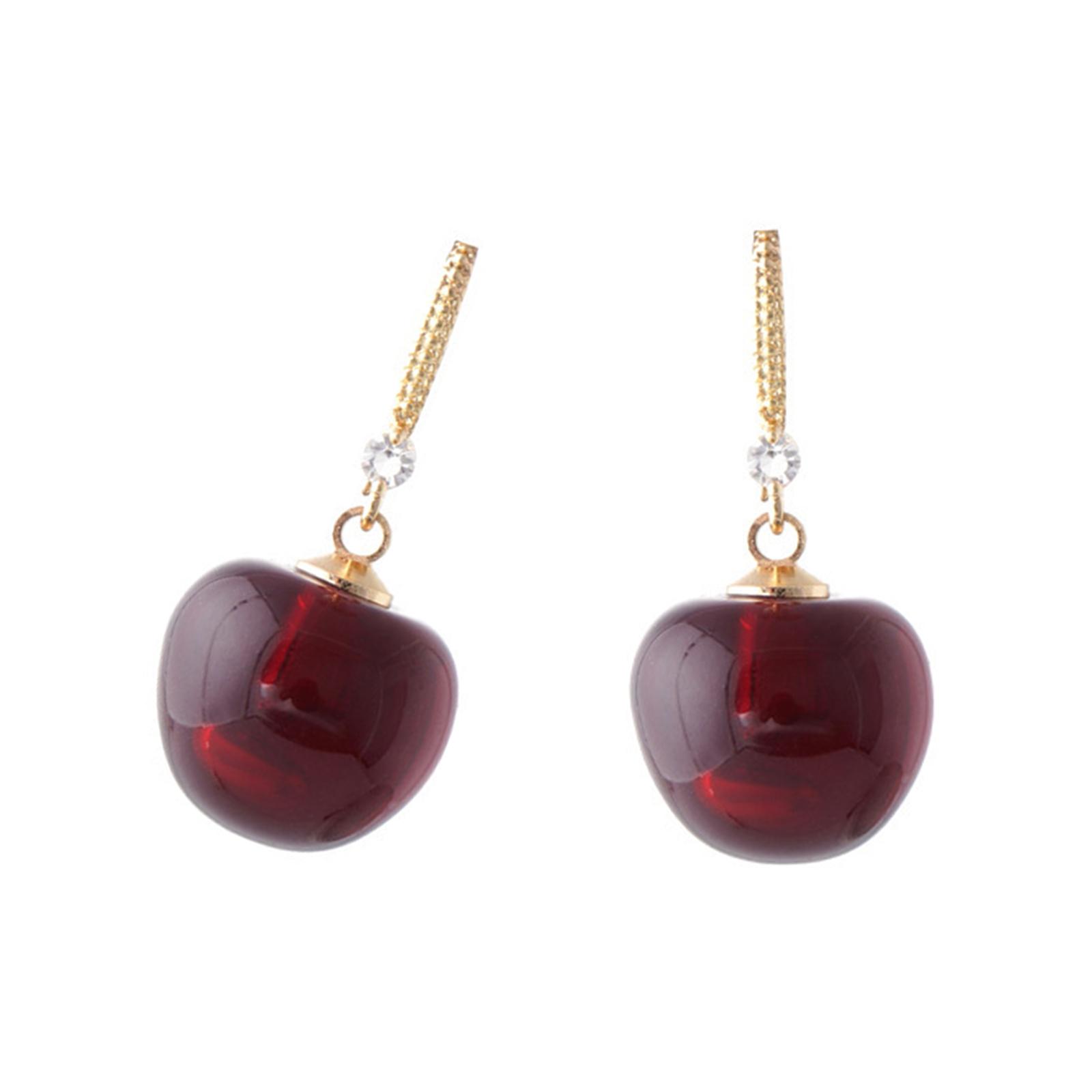 

Серьги Сладкая вишня Модная подвесная бижутерия Многофункциональный аксессуар Украшения для ушей для коллекции и повседневной носки