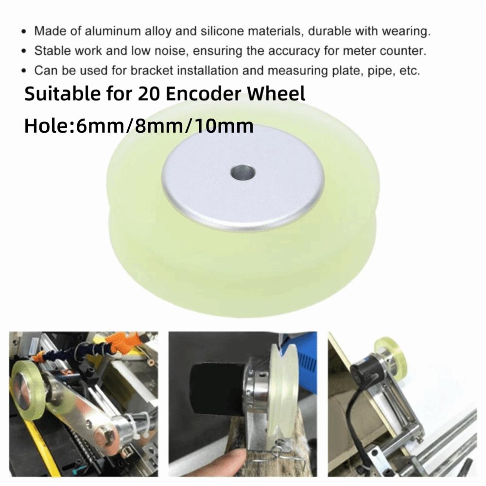 200mm Diameter Encoder Meter Wheel 6/8/10mm Hole Diameter Rotary Encoder Wheel For Rotary Encoder