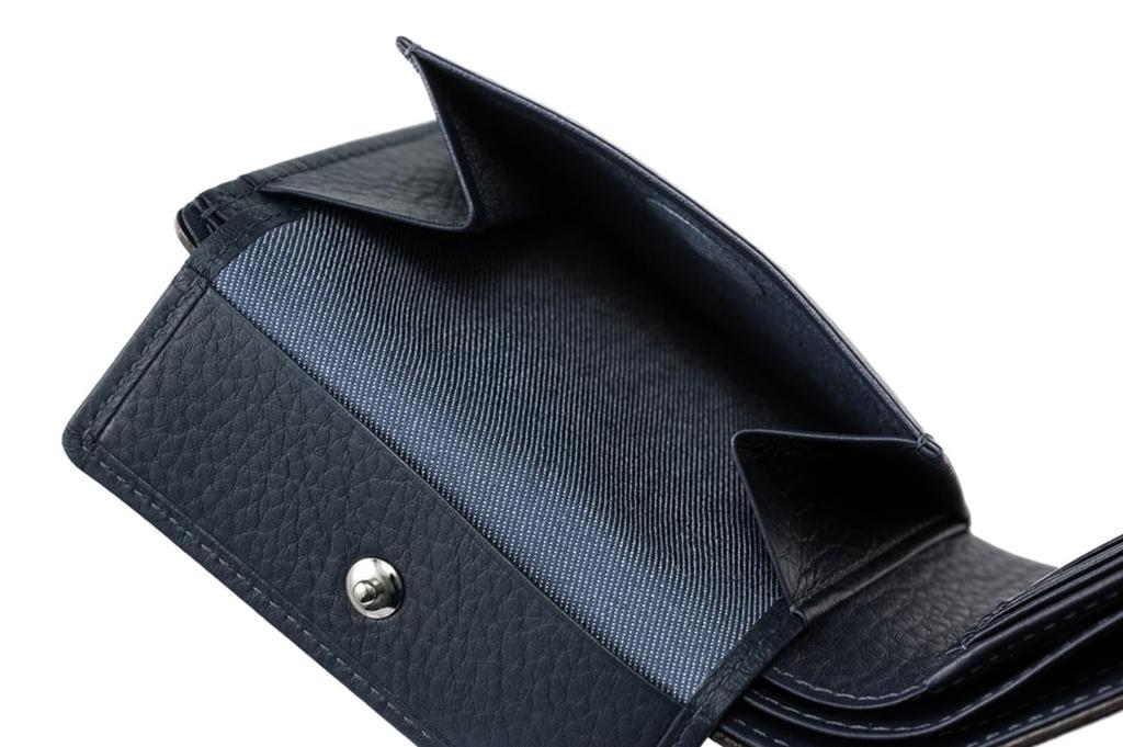 [Kipris] Two-fold Wallet (bill Compartment with Coin Purse) (navy) 2462(05)