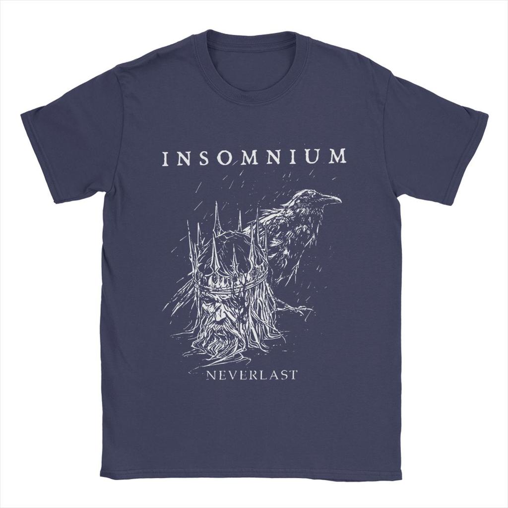 Insomnium Death Metal Band Apparel T-Shirt for Men Women Humor Cotton Summer Tee Shirts