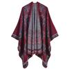 Women's Fashion Jacquard Imitation Cashmere Shawl - Thickened, Warm, Large Cape Scarf