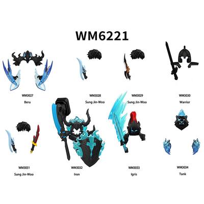 Non-Toxic Wm Blocks Wm6220 Wm6221 Anime Cartoon Tv Solo Leaving S Hunter Sung Beru Shadow Soldiers Building Blocks For Kids Collect Gifts