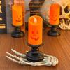 Halloween LED Pumpkin Candle Light Creative Candle Holder Night Light Decorative Atmosphere Small Ornaments for Party Decor