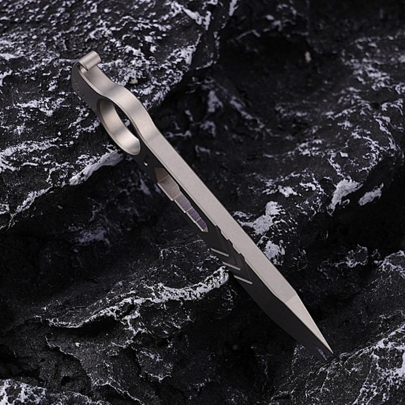 Titanium Alloy Crowbars Outdoor Pry Bar Multifunctional Every Day Carry Wrench Outdoor Camping Tools with Bottle Opener